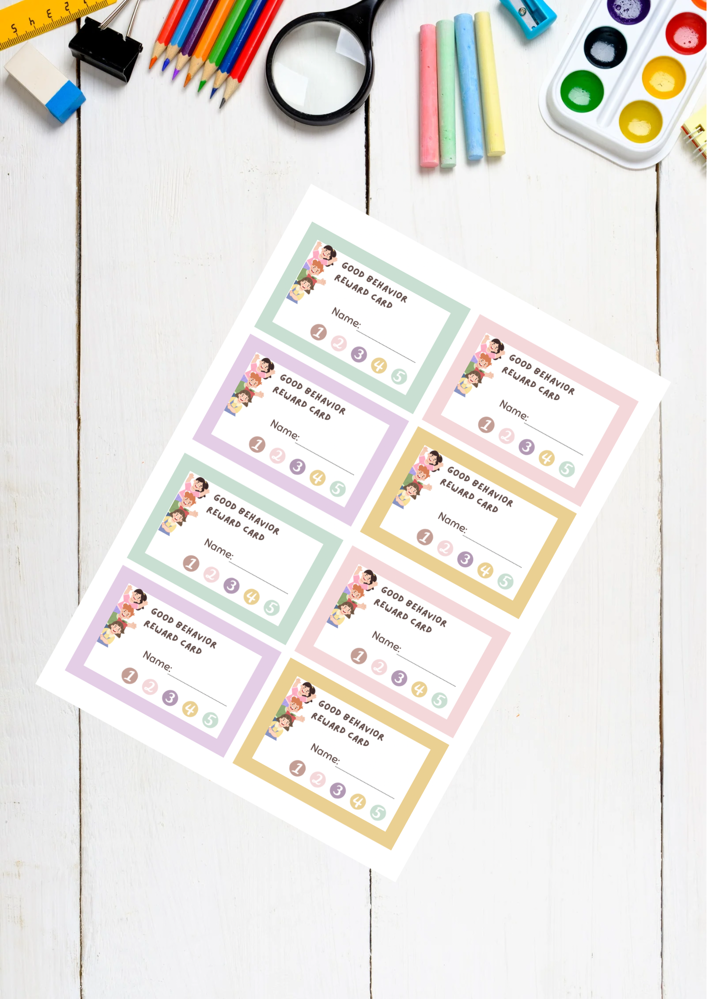 Printable Good Behaviour Reward Cards for Teachers | Classroom Management | Positive Reinforcement | Editable Reward Tags