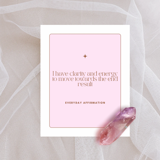 50 Pink Everyday Affirmation Cards | Minimalist Printable Mindset Boost Deck | Self-Care, Motivation, Mental Wellness