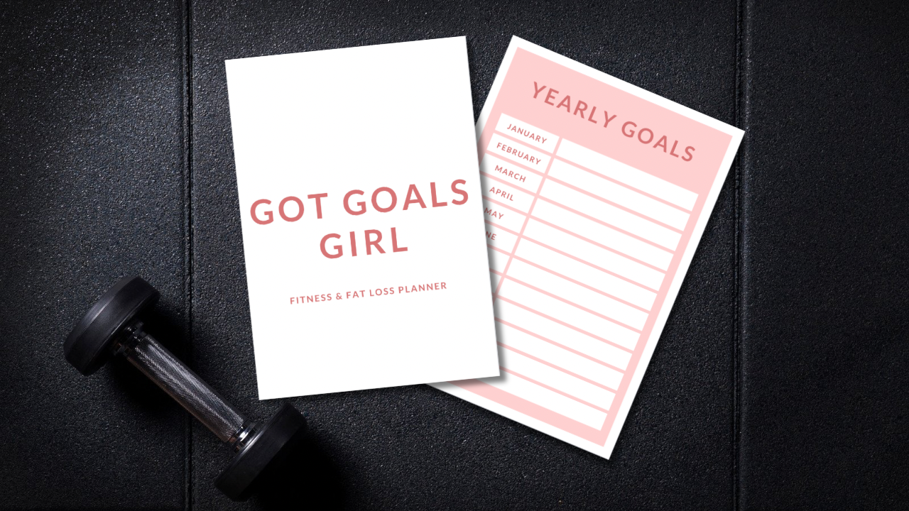 Got Goals Girl Workout & Fat Loss Planner | 92 Page Fitness Tracker, Workout Log | Cardio, Weights & Progress Journal | Printable Gym Planner PDF