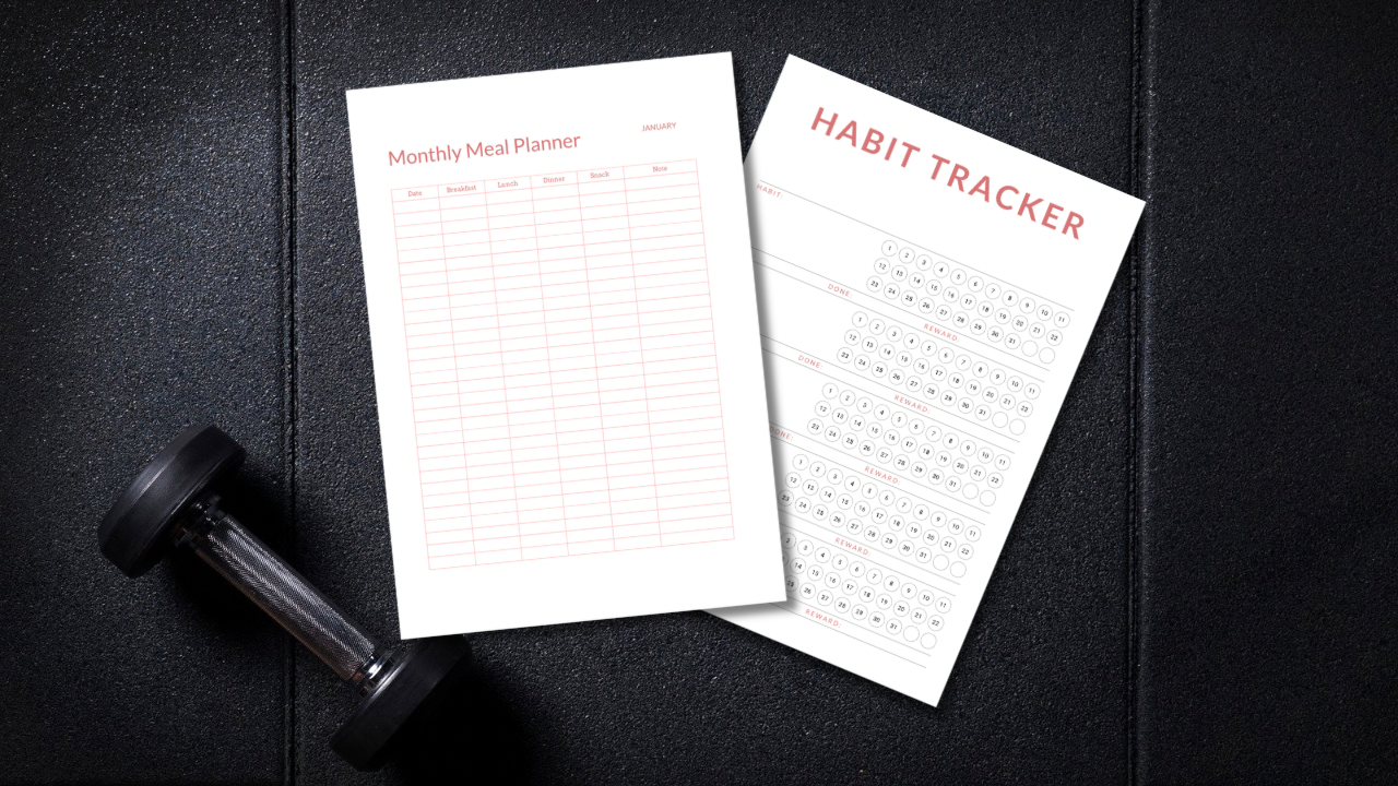 Got Goals Girl Workout & Fat Loss Planner | 92 Page Fitness Tracker, Workout Log | Cardio, Weights & Progress Journal | Printable Gym Planner PDF