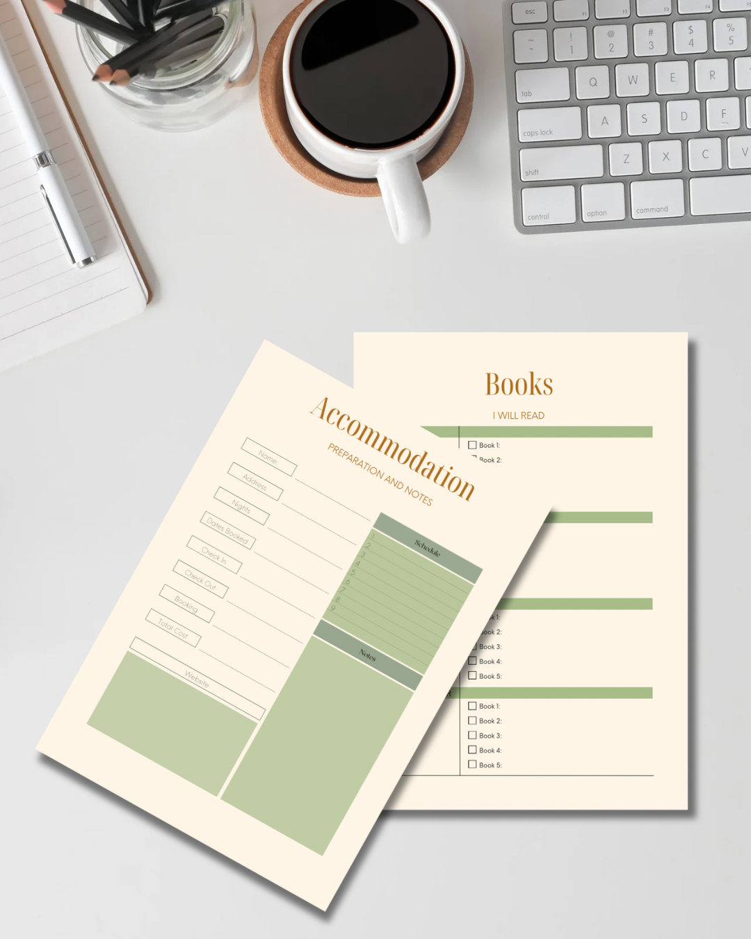 Printable Travel Planner | 34 Page Travel Itinerary, Trip Planner, Packing Checklist, Budget Tracker & Notes | PDF Download
