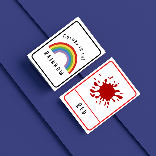 Colours of the Rainbow Flashcards | Printable Toddler Learning Cards