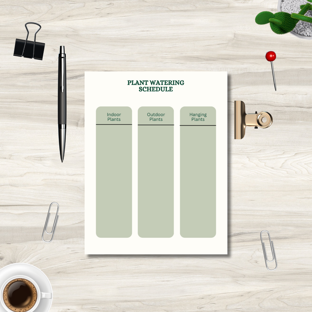 Printable Gardening Planner | 12 Page Garden Planning Binder, Plant Tracker, Watering Schedule, Expense Tracker, Seasonal Planner | PDF Download