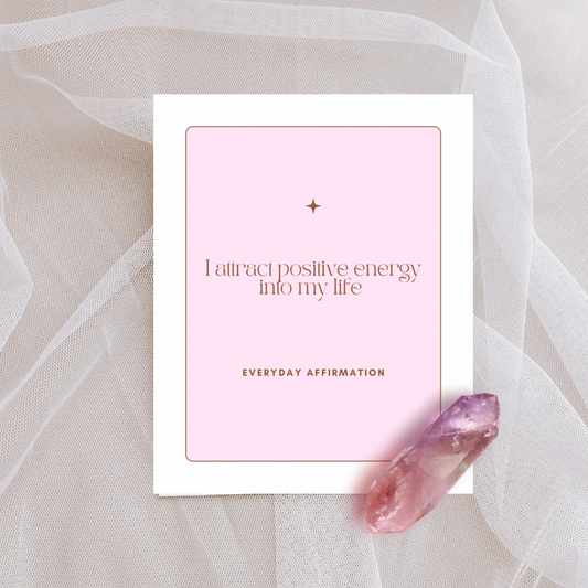 50 Pink Everyday Affirmation Cards | Minimalist Printable Mindset Boost Deck | Self-Care, Motivation, Mental Wellness