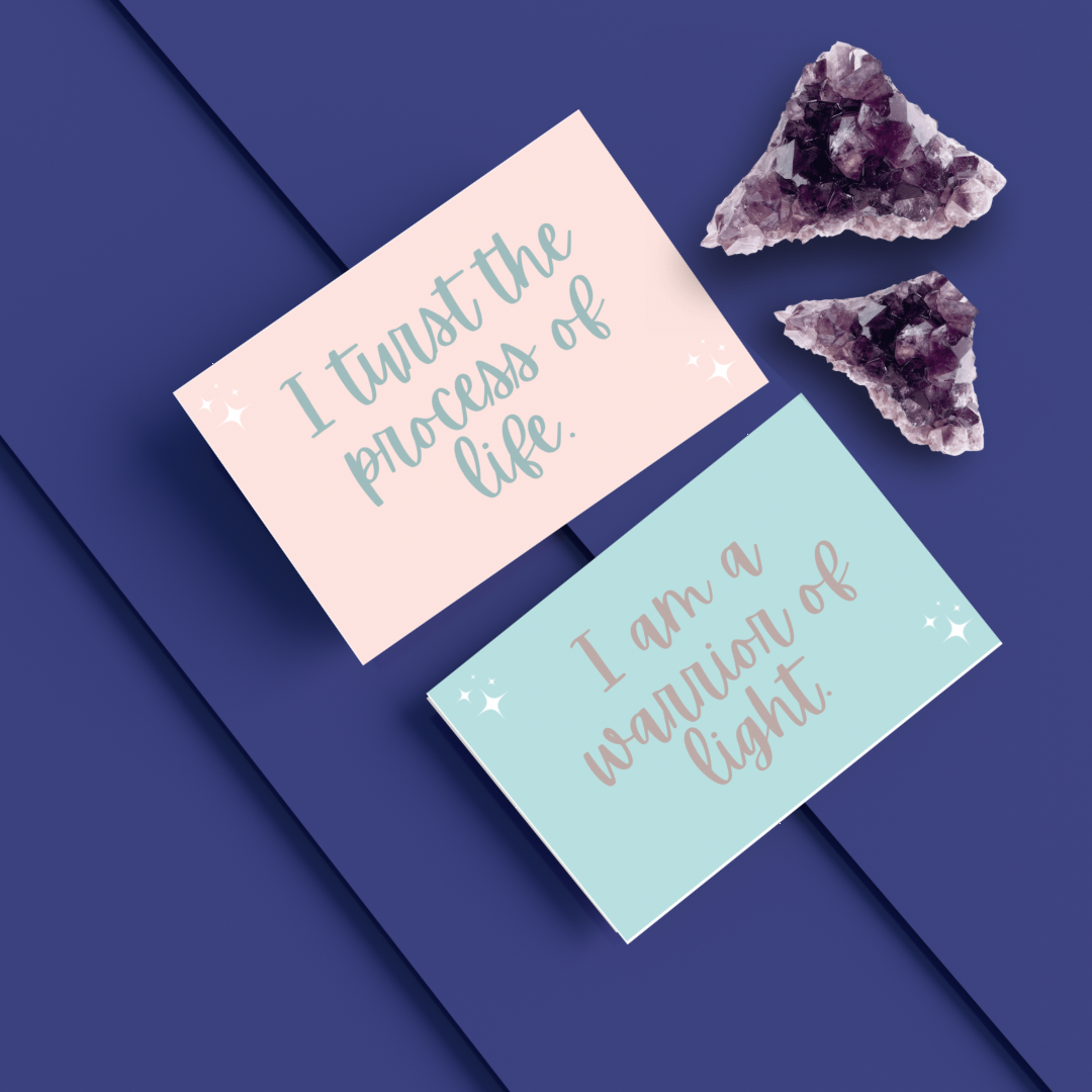 Positive Affirmation Cards | 36 Printable Pastel Self-Care Cards