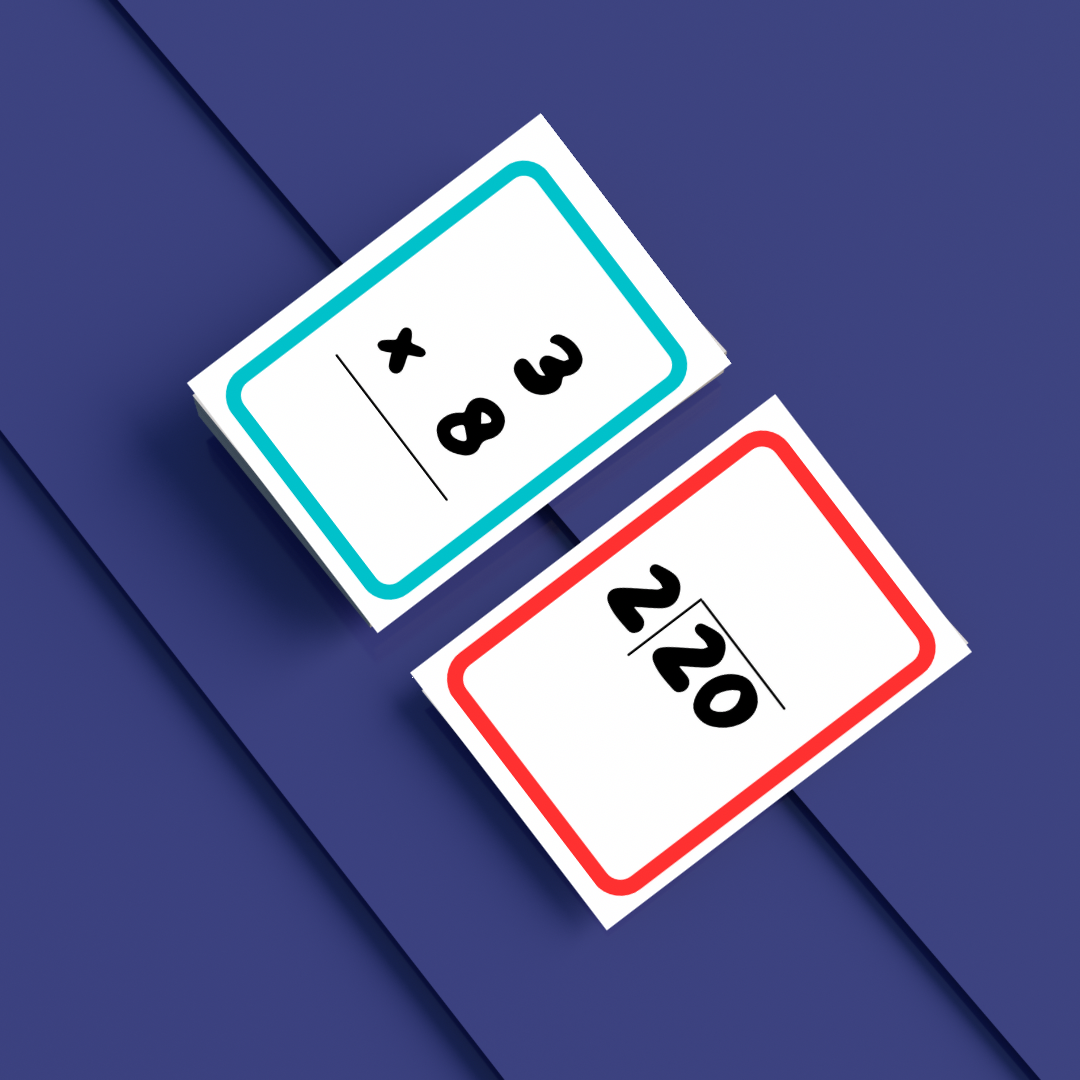 Multiplication & Division Flashcards | Printable Maths Learning Cards