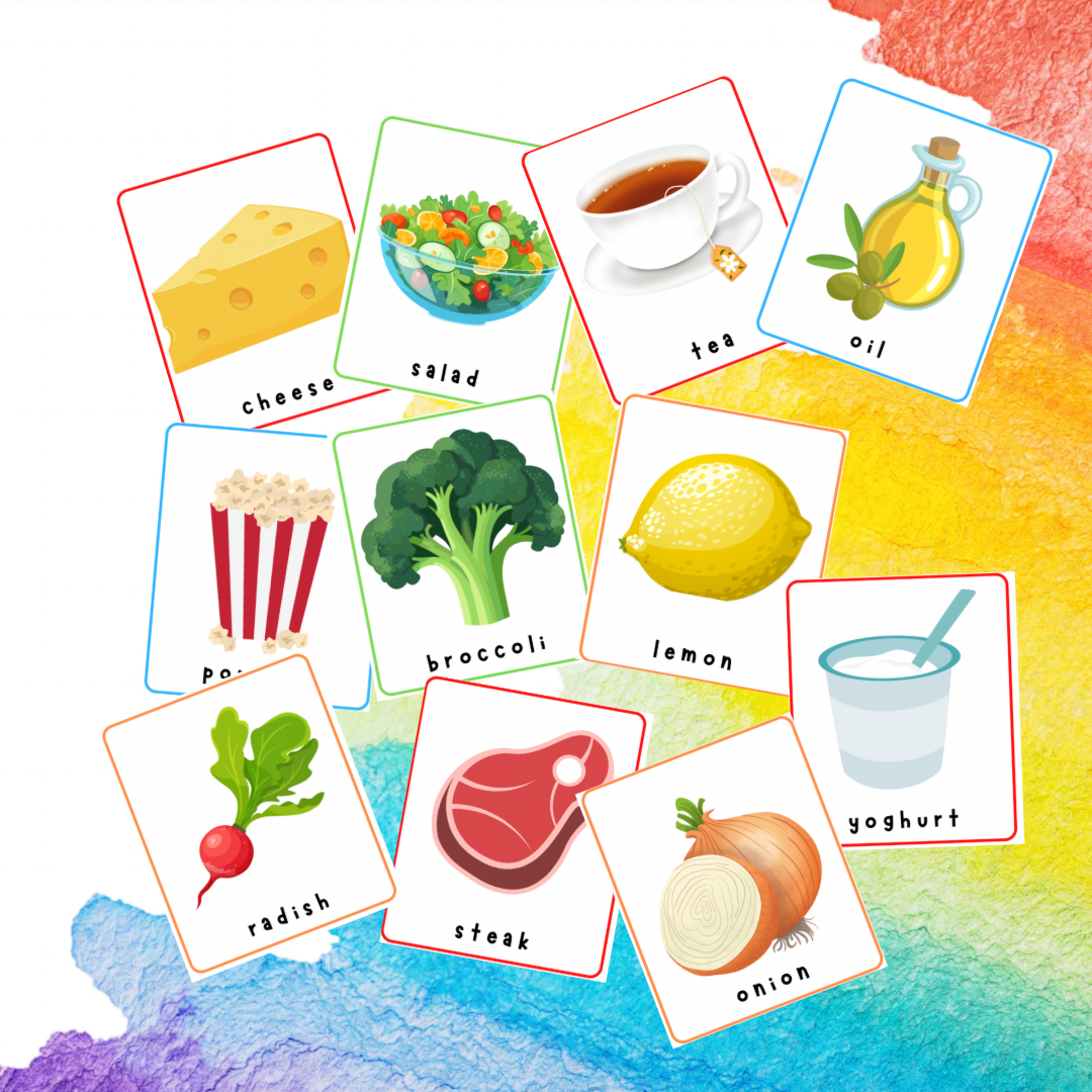 Healthy vs Sometimes Food Flashcards | Kids Nutrition Learning Cards